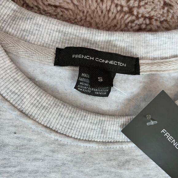 NWT French Connection Frenchie Embroidered Longsleeve Crewneck Sweater Small - Picture 3 of 10